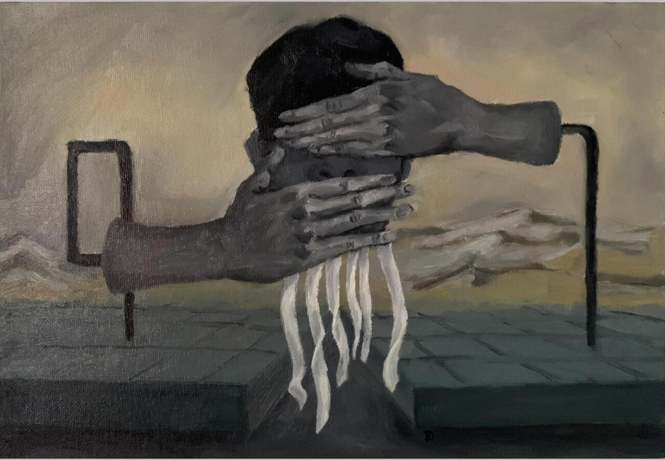 « Niềm hy vọng », 2020, sơn dầu trên bìa bồi vải, 24x35 cm.