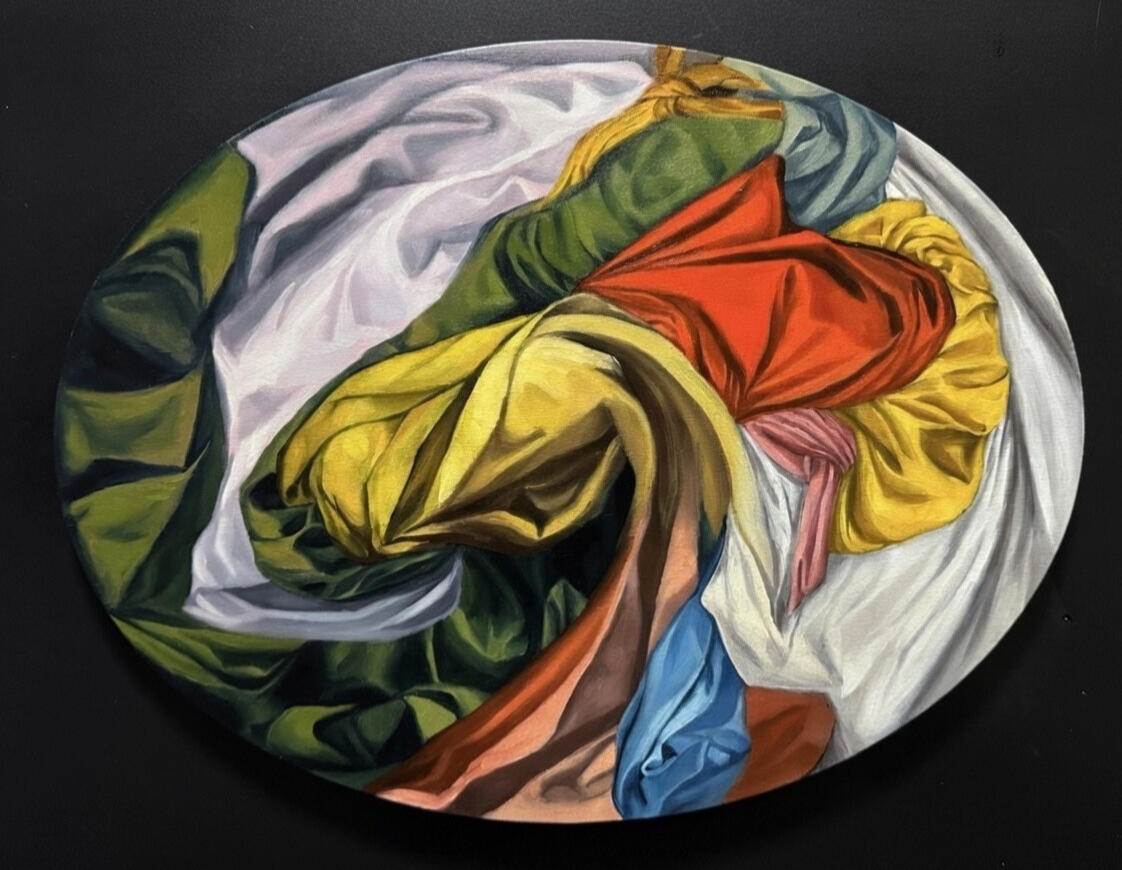 " Mã Đáo Thành Công ", 2025, sơn dầu, ellipse, 30 x 40 cm